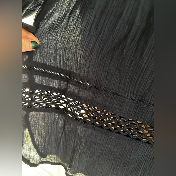 Old Navy, lace, gauze, embroidered tunic, size large, NWT - Picture 5 of 8